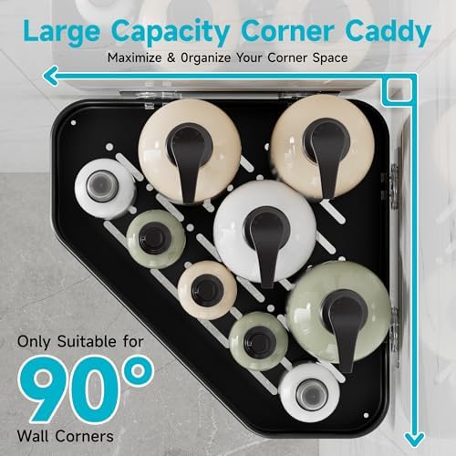 Veken Aluminum Corner Shower Caddy 4-Pack, Never Rust&Large Capacity - Image 4