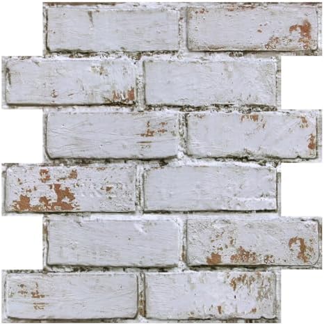 3D Faux Brick Wall Panels Peel and Stick, Designed by SMOOSTIKCDECOR
