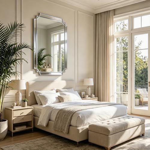 48"x31.6" Rectangle Beveled Mirror - Image 7