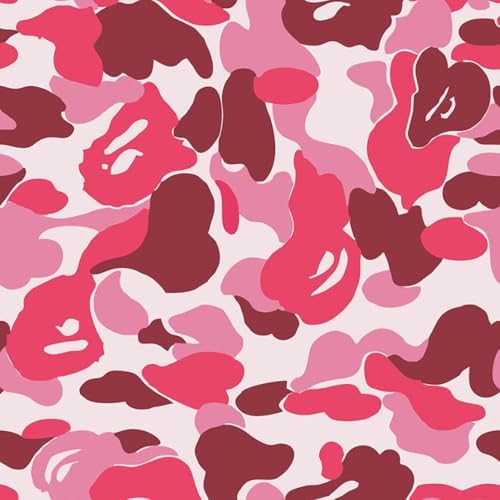 Self-Adhesive Vinyl Pink Camouflage Contact Paper Peel and Stick Camouflage - Image 2