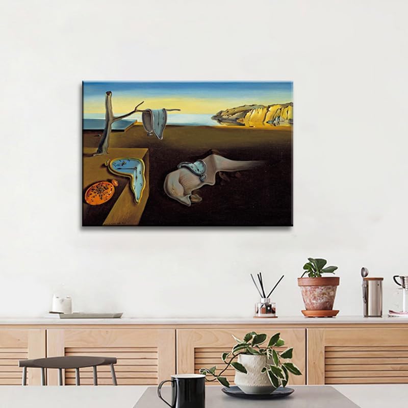 weiyiart Salvador Dali Canvas Wall Art The Persistence of Memory Painting - Image 2