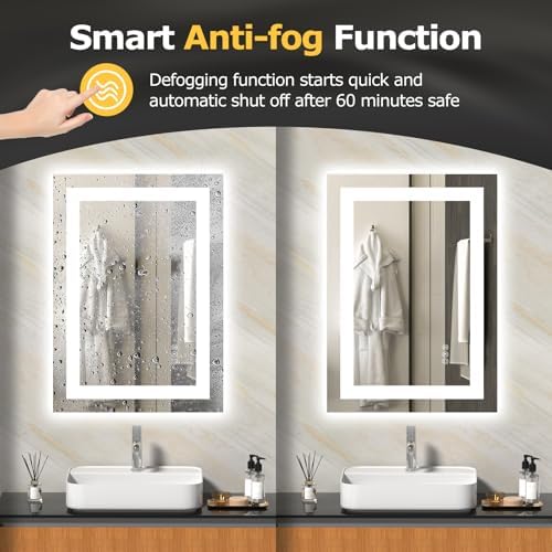 Hivone 20"X28" LED Bathroom Mirror - Image 3