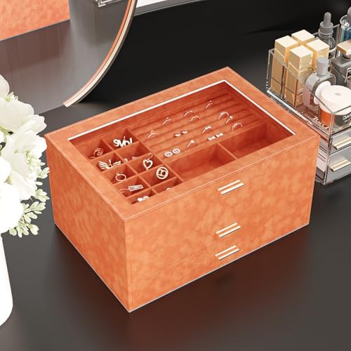 15.7"x472" Orange Self Adhesive Felt Fabric Sheets Soft Velvet Flocking Liner - Image 3