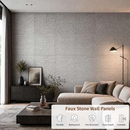 GLSLAND 3D Faux Stone Wall Panels - Image 2