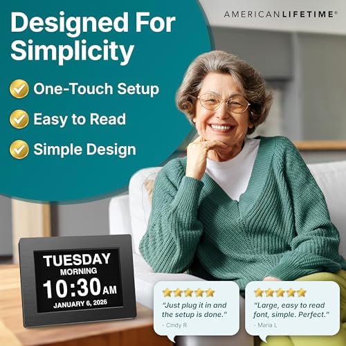 American Lifetime Large Digital Wall Clock - Image 4