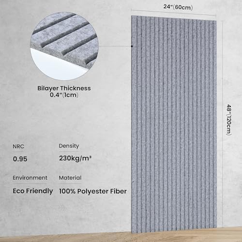 TO-TH Acoustic Wall Panels Large Noise Deadening Panel 10 Pack - Image 2