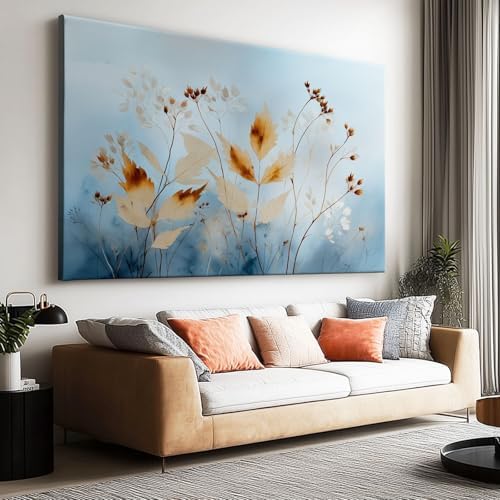 Canvas Wall Art Surreal Abstract Plant Leaves Picture Canvas Poster Print by Unknown