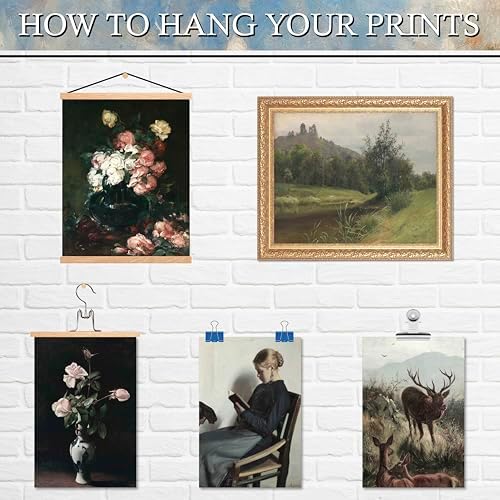 LANCHI95 15 Pcs Moody Vintage Wall Art - Image 5