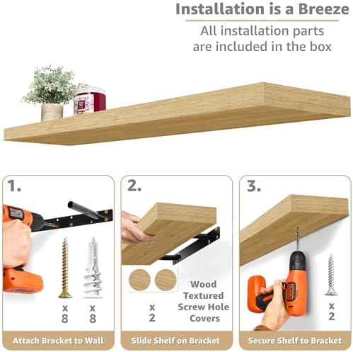 Sorbus Floating Shelves for Wall Storage - Image 4