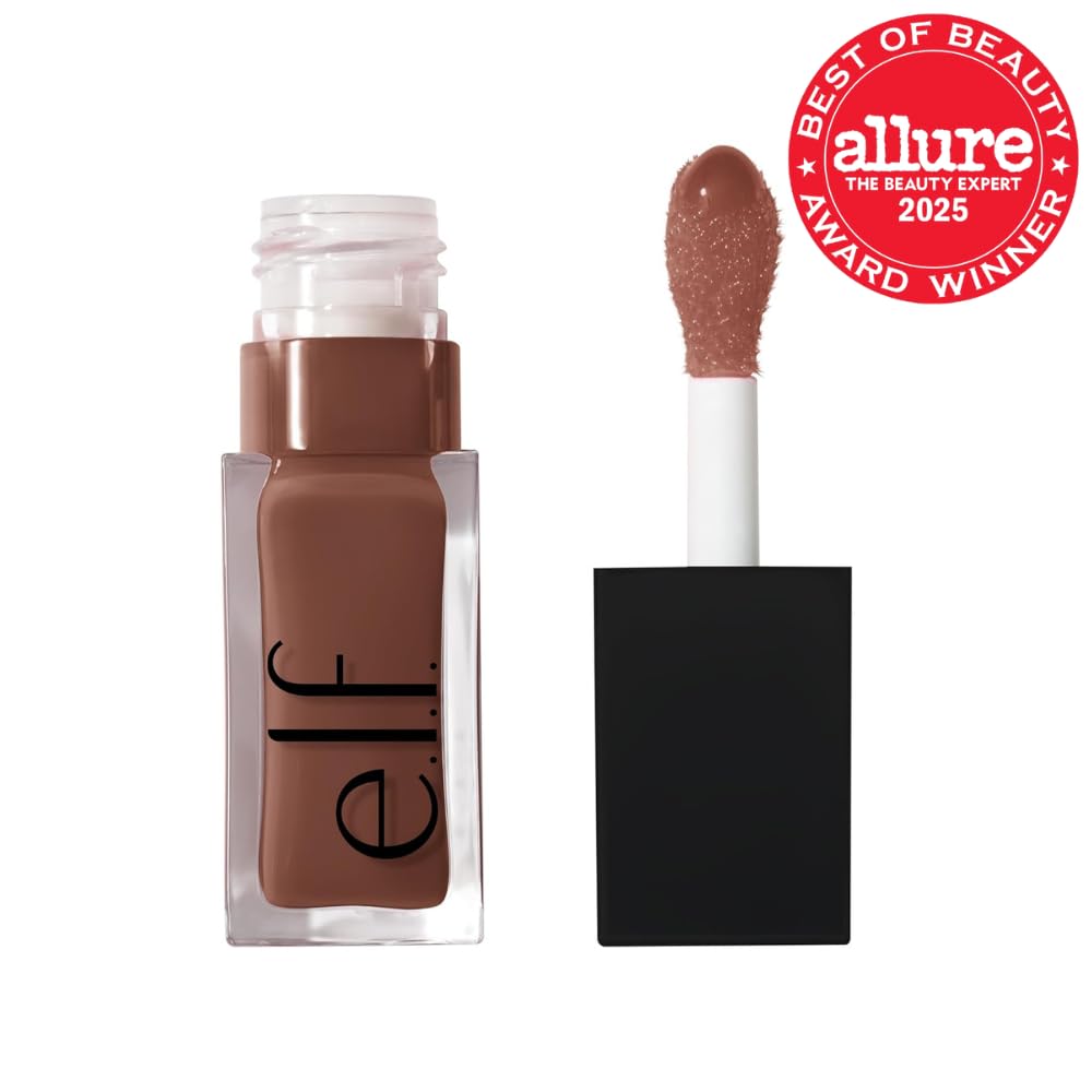 e.l.f. Glow Reviver Lip Oil, Nourishing Tinted Lip Oil For A High-shine Finish, Infused With Jojoba Oil, Vegan & Cruelty-free, Honey Talks