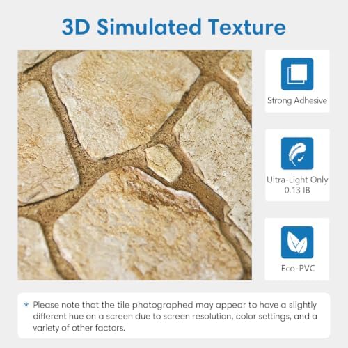 COMSTICKC 3D Faux Stone Wall Panels Peel and Stick - Image 3