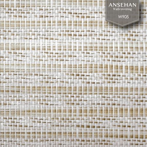 Ansehan Wallcovering W905 Awning Collection 36" W x 8 Yard L, Natural Paper - Image 2