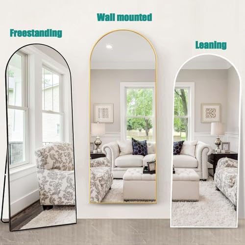 81''x41'' Oversized Full Length Mirrors, Arched Floor Mirror - Image 7