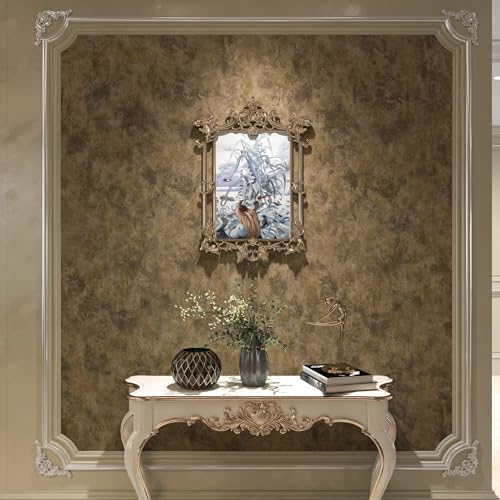 Copper Peel and Stick Wallpaper Concrete Wall Paper - Image 6