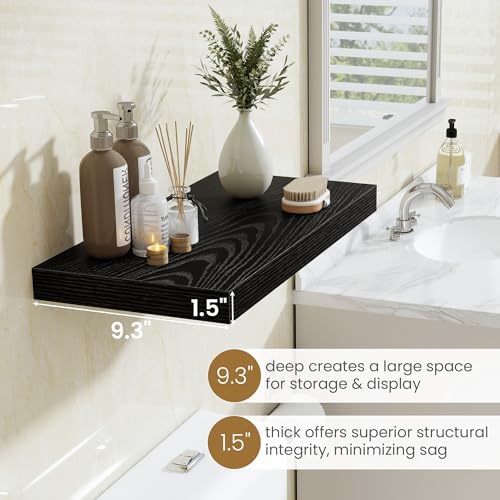 55 Inch Long Floating Shelves for Wall Set of 2, 55x9.3 Large Floating Shelf - Image 4