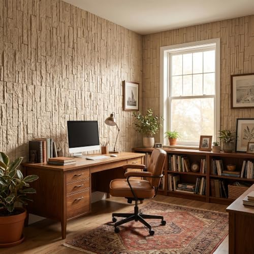 VooBang 3D Stacked Ledger Stone PU Wall Panels - Image 5
