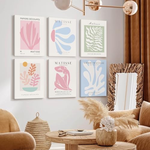 Henri Matisse Wall Art Prints Pink Blue Canvas Wall Decor Aesthetic Pictures - Image 4