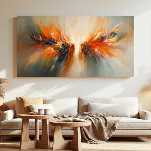 Large Canvas Abstract Wings Art Wall Decor - Image 3