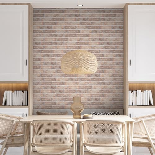 16-Pack 3D Faux Brick Acoustic Wall Panels, 11.8" x 11.8" Peel and Stick PET - Image 6