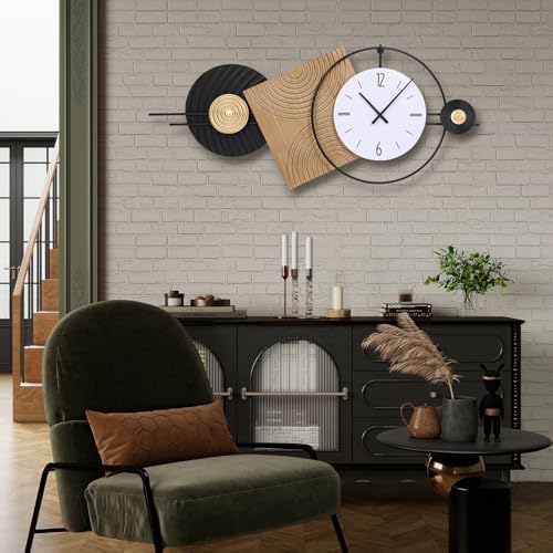 37.7X21Inch Large Modern Wall Clock - Image 5