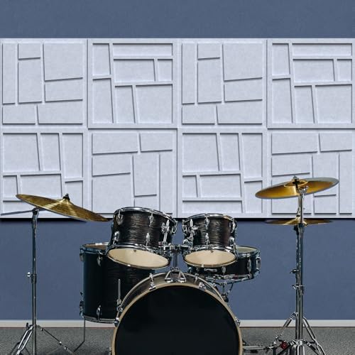 3D Decorative Felt Double-layer Acoustic Panels Grid Pattern by neukids