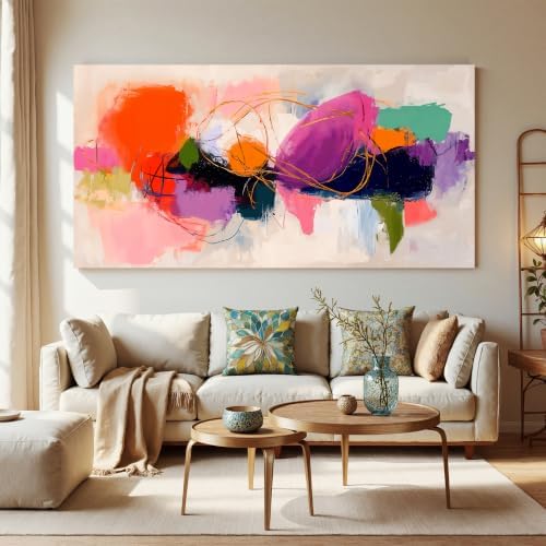 Tsomzxng Colorful Graffiti Large Abstract Wall Art - Image 2