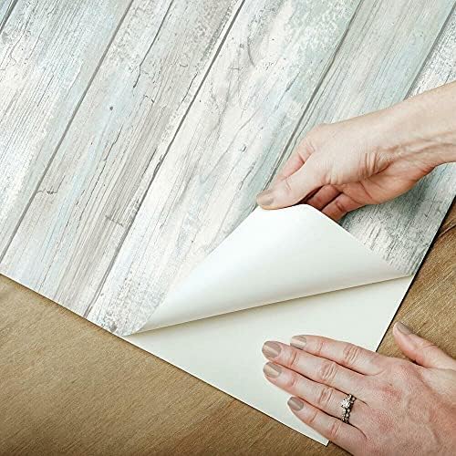 RoomMates Blue Weathered Planks Peel and Stick Wallpaper - Image 5