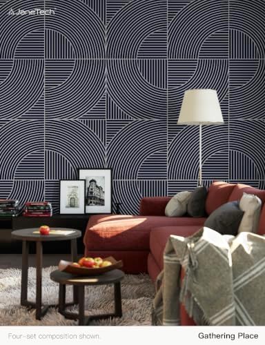 JaneTech Acoustic Wall Panels 23.62 x 23.62 Inch, Decorative Acoustic Wall - Image 2