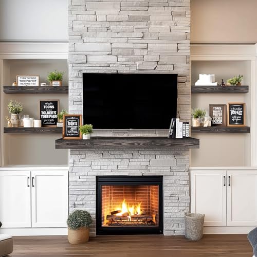 Floating Shelves, 36 x 7 Inch Fireplace Mantel - Image 4