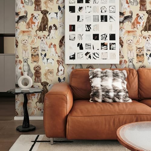Peel & Stick Waterproof Vinyl Wallpaper Animal- Dog & Camper Themes, Removable - Image 2