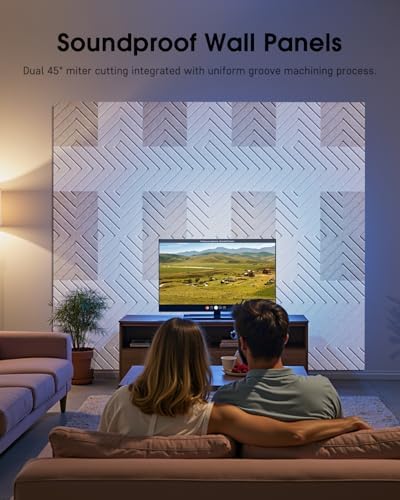 Sound Proof Foam Panels for Walls Self-Adhesive, 12 Pack 12" X 12" - Image 2