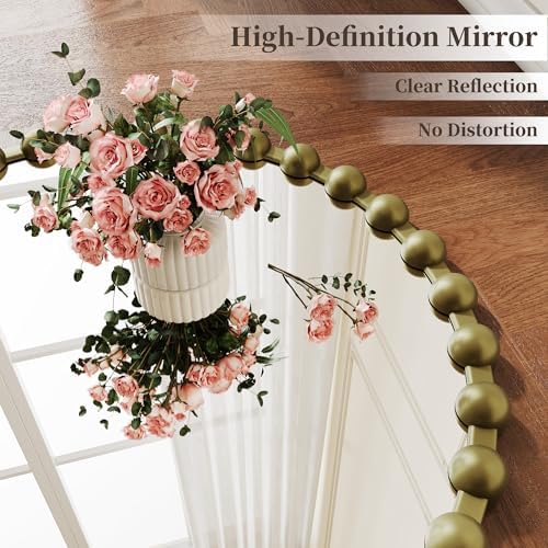 36 Inch Bronze Round Mirror, Circle Wall Mirror Vanity - Image 3