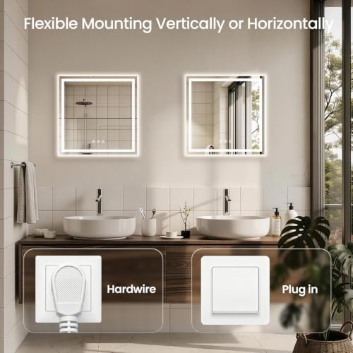 24"x24" LED Bathroom Mirror - Image 6