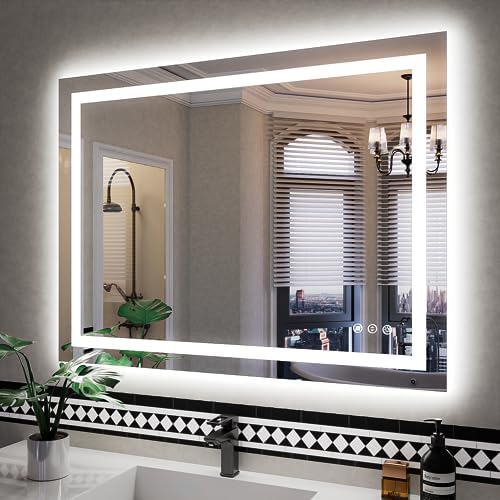 ISKM 40x30 LED Mirror for Bathroom, Front and Back Lit by ISKM-IStillKeepMovin