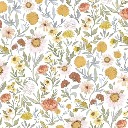 Dimoon 197"x17.3" Contact Paper Peel and Stick Wallpaper Floral Wallpaper by DIYYOURMOON