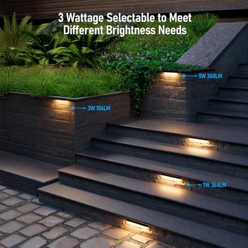 LEONLITE 8-Pack 12 Inch LED Hardscape Lighting, 2700K Soft White - Image 2