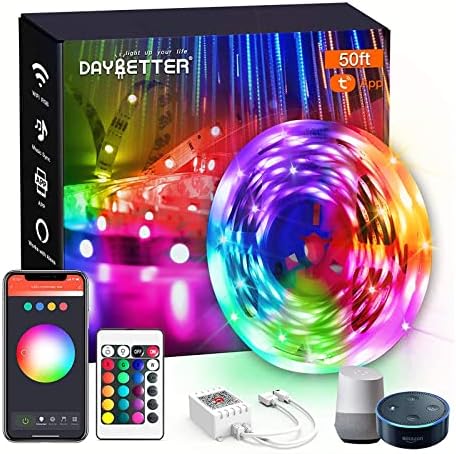 DAYBETTER Smart WiFi Led Lights, Tuya App Controlled, Work by DAYBETTER