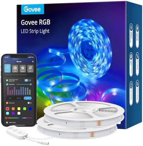 Govee RGB LED Strip Lights 32.8ft, Work by Unknown