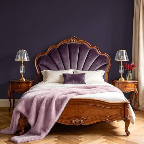 VEELIKE Dark Purple Peel and Stick Wallpaper Modern Deep Plum Wallpaper - Image 3