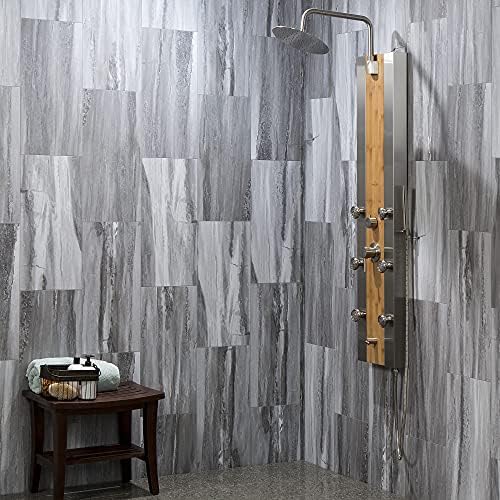Palisade 23.2 in x 11.1 in Vinyl Wall Tiles in Hermitage Granite - Image 2