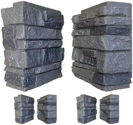 OTECKO Distinct 4-Pack Distinct Ledge Faux Stone 90 Degree Outside Corner Pieces by Otecko