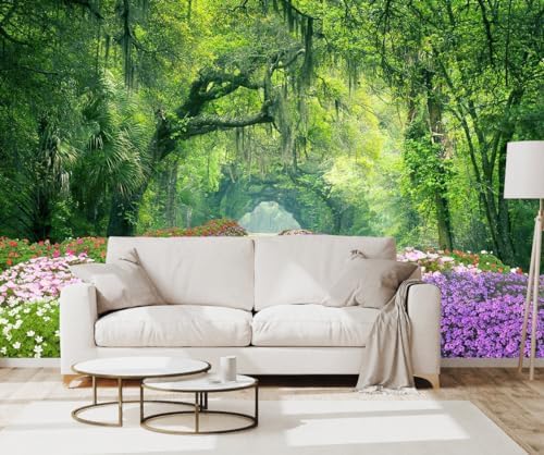 Toolhom Sunny Flowers and Forest Wallpaper - Image 3