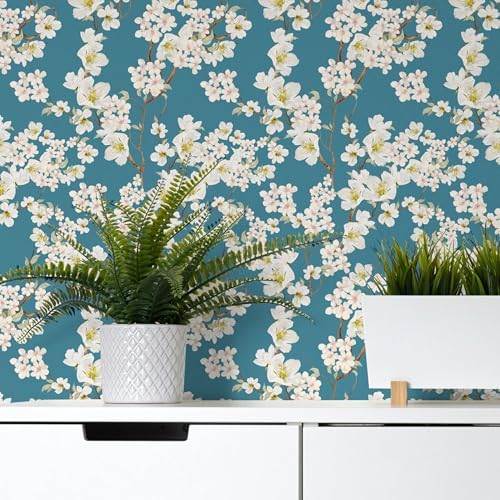 Main Street Peel and Stick Wallpaper Sheets, Magnolia Branches - Image 3