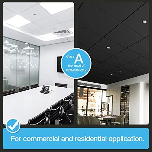Art3d 12-Pack Smooth Drop Ceiling Tiles, No Sag and Breakage - Image 2