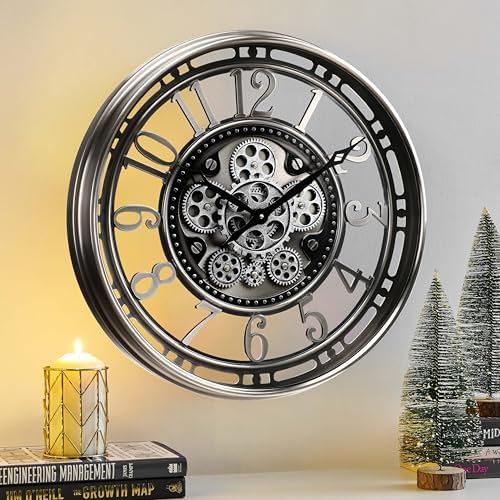 CLXEAST 21" Large Moving Gear Wall Clock - Image 6
