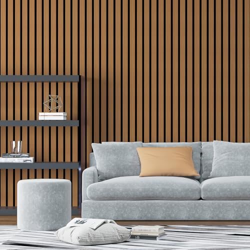 Art3d Six-Grid Design Slim Slat Wall Panel, 104 x 12 Inch - Image 2