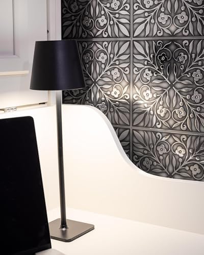 Main Street Peel and Stick Wallpaper Tiles Brushed Nickel & Silver - Image 6