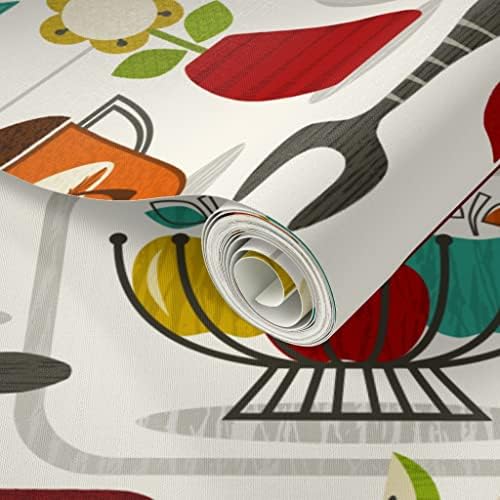 Spoonflower Kitchen Vintage Peel and Stick Removable Wallpaper - Image 2