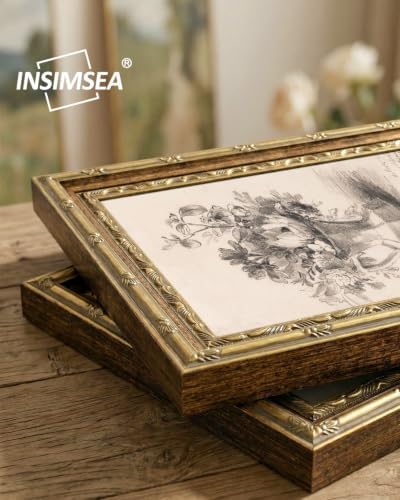 InSimSea Vintage Floral Wall Art, Sketch Botanical Painting Canvas Print - Image 2