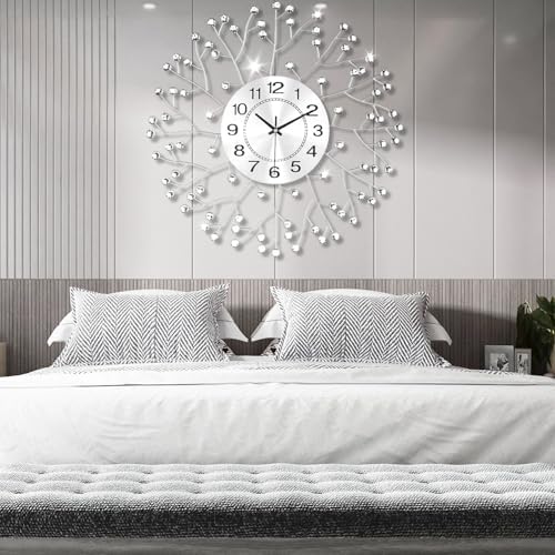 FILLOVE 19.7 Inch Large Decorative Wall Clock - Image 3